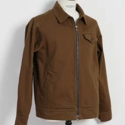 HANSEN GARMENTS JARLE | Casual Zipper Jacket | Nut -HANSEN SHOP jarle casual zipper jacket nut hansen garments 641941