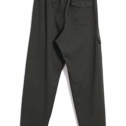 HANSEN GARMENTS JIMMY | Casual Cargo Drawstring Pants | Dark Forest -HANSEN SHOP jimmy casual cargo drawstring pants dark forest hansen garments 377452