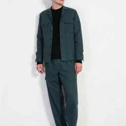 HANSEN GARMENTS JIMMY | Casual Cargo Drawstring Pants | Moss Green -HANSEN SHOP jimmy casual cargo drawstring pants moss green hansen garments 298666