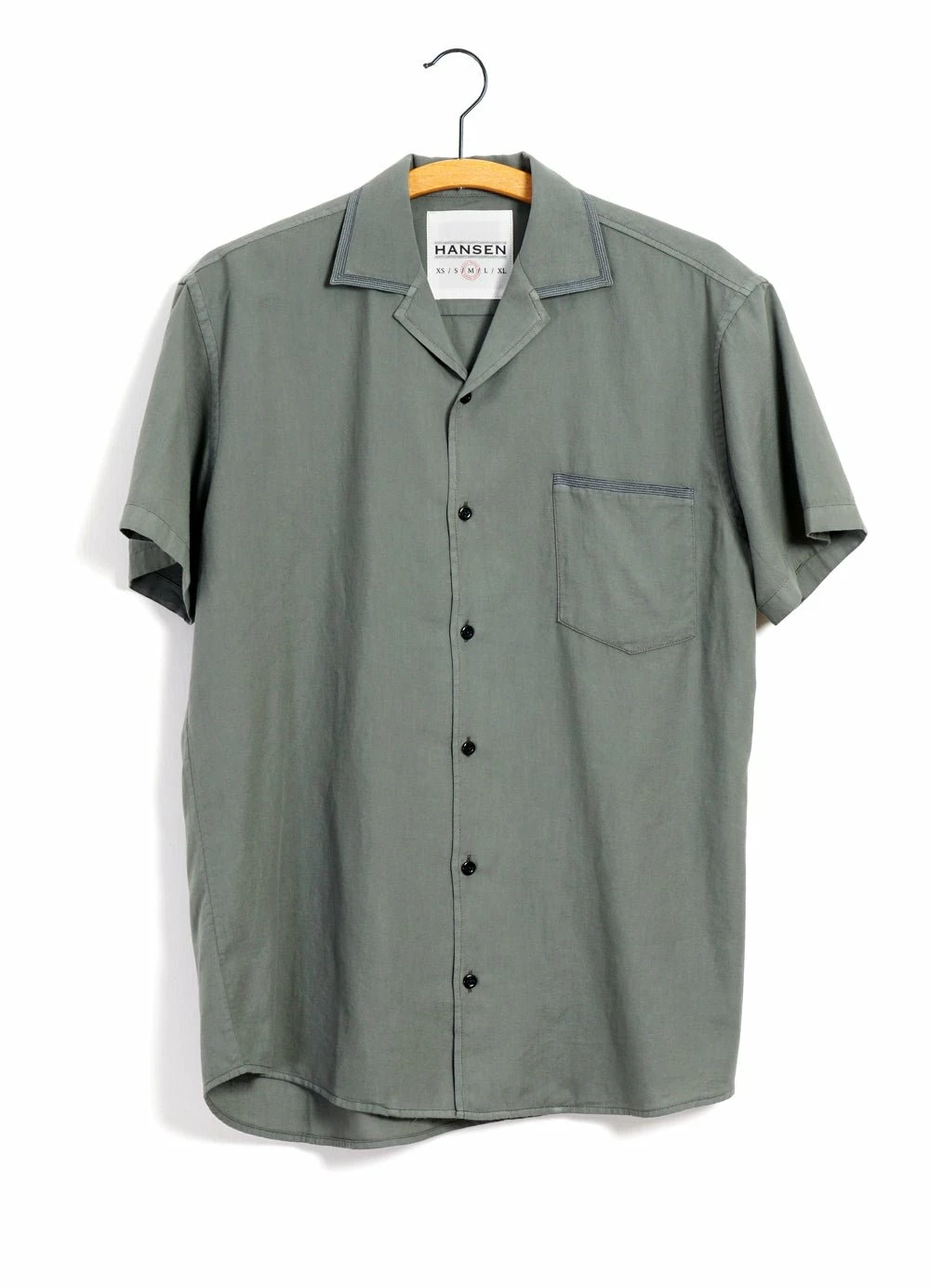 HANSEN GARMENTS JONNY | Short Sleeve Shirt | Eucalyptus 3 HANSEN GARMENTS JONNY | Short Sleeve Shirt | Eucalyptus