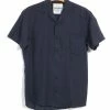 HANSEN GARMENTS JONNY | Short Sleeve Shirt | Navy -HANSEN SHOP jonny short sleeve shirt navy hansen garments 603686