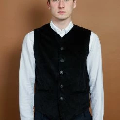 HANSEN SHOP -HANSEN SHOP kaj casual waistcoat black hansen garments 876109