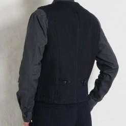 HANSEN GARMENTS KAJ | Casual Waistcoat | Black Indigo 8 HANSEN GARMENTS KAJ | Casual Waistcoat | Black Indigo -HANSEN SHOP kaj casual waistcoat black indigo hansen garments 410214