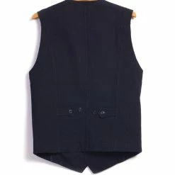 HANSEN GARMENTS KAJ | Casual Waistcoat | Black Indigo 9 HANSEN GARMENTS KAJ | Casual Waistcoat | Black Indigo -HANSEN SHOP kaj casual waistcoat black indigo hansen garments 861155