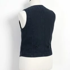 HANSEN GARMENTS KAJ | Casual Waistcoat | Black Navy -HANSEN SHOP kaj casual waistcoat black navy hansen garments 180930