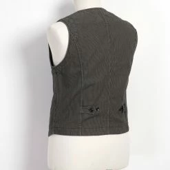 HANSEN GARMENTS KAJ | Casual Waistcoat | Black Sand -HANSEN SHOP kaj casual waistcoat black sand hansen garments 783622