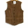 HANSEN GARMENTS KAJ | Casual Waistcoat | Camel -HANSEN SHOP kaj casual waistcoat camel hansen garments 313190
