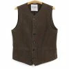 HANSEN GARMENTS KAJ | Casual Waistcoat | Nut -HANSEN SHOP kaj casual waistcoat nut 187197