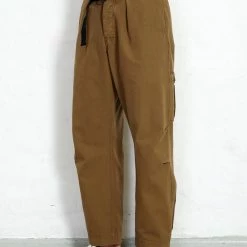 HANSEN GARMENTS KARLO | Wide Cut Utility Trousers | Khaki -HANSEN SHOP karlo wide cut utility trousers khaki hansen garments 667696
