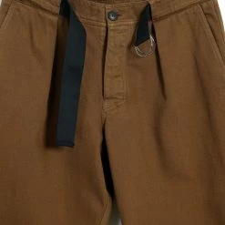 HANSEN GARMENTS KARLO | Wide Cut Utility Trousers | Nut -HANSEN SHOP karlo wide cut utility trousers nut hansen garments 173820