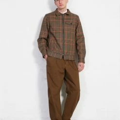 HANSEN GARMENTS KARLO | Wide Cut Utility Trousers | Nut -HANSEN SHOP karlo wide cut utility trousers nut hansen garments 386953