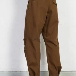 HANSEN GARMENTS KARLO | Wide Cut Utility Trousers | Nut -HANSEN SHOP karlo wide cut utility trousers nut hansen garments 461502