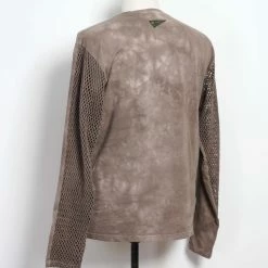 KAPITAL KATABIRA | Mesh Long Sleeve Tee | Grey -HANSEN SHOP katabira mesh long sleeve tee grey kapital 242767