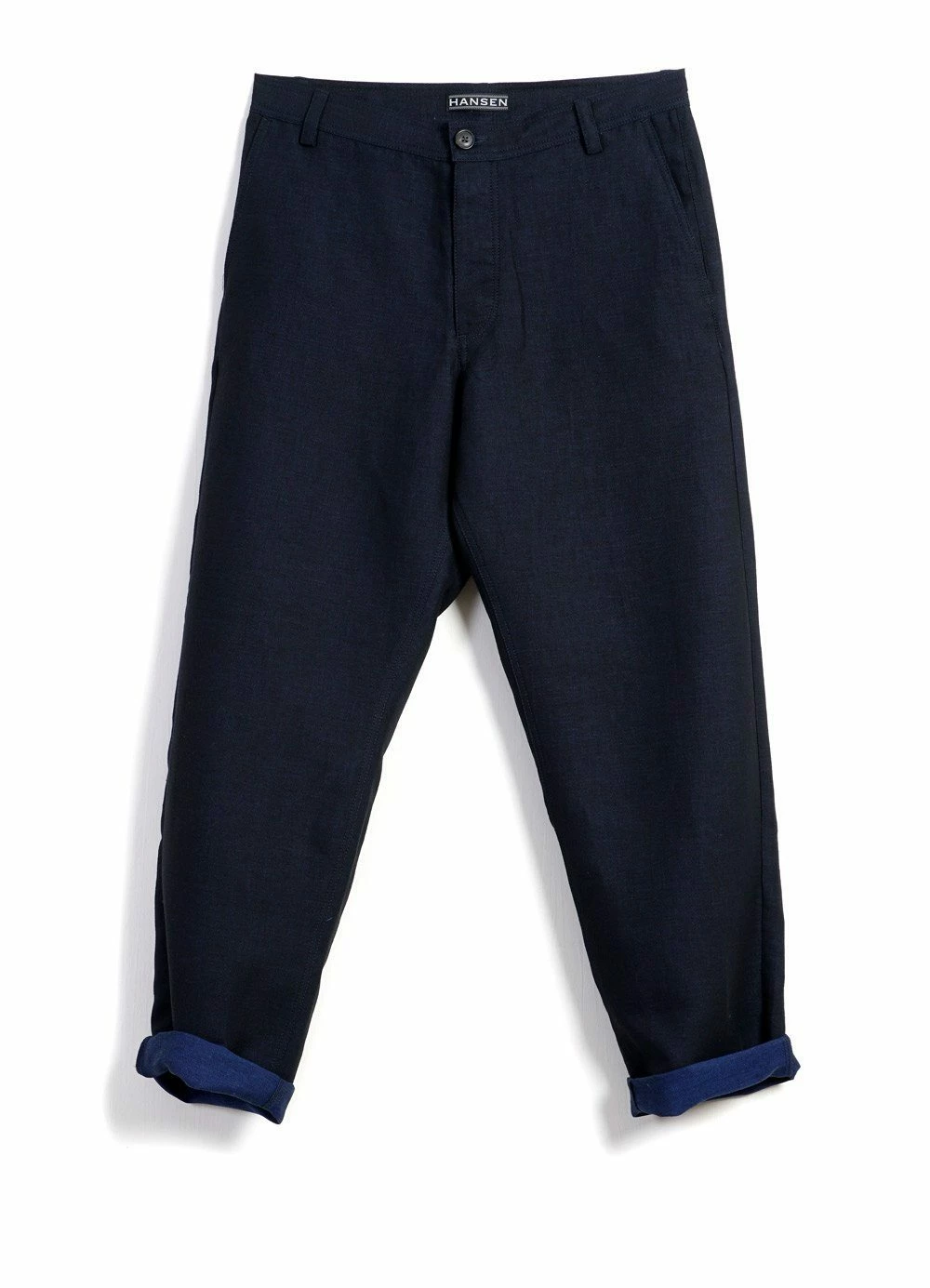 HANSEN GARMENTS KEN | Wide Cut Trousers| 3-Tone Blue 3 HANSEN GARMENTS KEN | Wide Cut Trousers| 3-Tone Blue