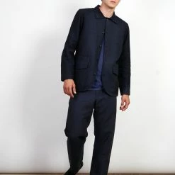 HANSEN GARMENTS KEN | Wide Cut Trousers| 3-Tone Blue 13 HANSEN GARMENTS KEN | Wide Cut Trousers| 3-Tone Blue -HANSEN SHOP ken wide cut trousers 3 tone blue 992660