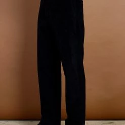 HANSEN GARMENTS KEN | Wide Cut Trousers | Black -HANSEN SHOP ken wide cut trousers black hansen garments 279517