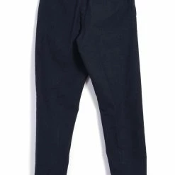 HANSEN GARMENTS KEN | Wide Cut Trousers | Broken Blue -HANSEN SHOP ken wide cut trousers broken blue hansen garments 576947