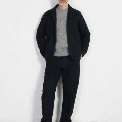 HANSEN SHOP -HANSEN SHOP ken wide cut trousers broken blue hansen garments 657569