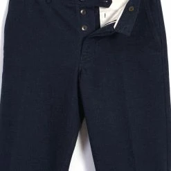 HANSEN GARMENTS KEN | Wide Cut Trousers | Broken Blue -HANSEN SHOP ken wide cut trousers broken blue hansen garments 998553