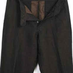 HANSEN GARMENTS KEN | Wide Cut Trousers| Brown -HANSEN SHOP ken wide cut trousers brown 197871