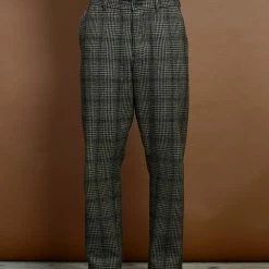 HANSEN GARMENTS KEN | Wide Cut Trousers | Checkered -HANSEN SHOP ken wide cut trousers checkered hansen garments 968530