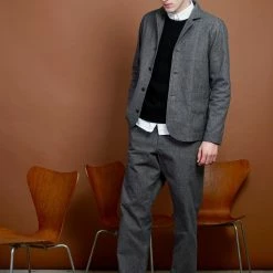 HANSEN GARMENTS KEN | Wide Cut Trousers | Gravel -HANSEN SHOP ken wide cut trousers gravel hansen garments 377714