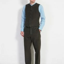 HANSEN GARMENTS KEN | Wide Cut Trousers | Greenish -HANSEN SHOP ken wide cut trousers greenish hansen garments 787023