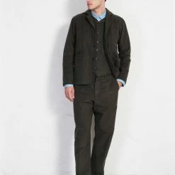 HANSEN GARMENTS KEN | Wide Cut Trousers | Greenish -HANSEN SHOP ken wide cut trousers greenish hansen garments 948160