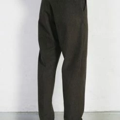 HANSEN GARMENTS KEN | Wide Cut Trousers | Greenish -HANSEN SHOP ken wide cut trousers greenish hansen garments 996209