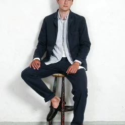 HANSEN GARMENTS KEN | Wide Cut Work Trousers | Black Navy 12 HANSEN GARMENTS KEN | Wide Cut Work Trousers | Black Navy -HANSEN SHOP ken wide cut work trousers black navy hansen garments 266105