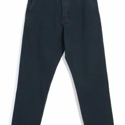 HANSEN SHOP 29 HANSEN GARMENTS KEN | Wide Cut Work Trousers | Black Navy