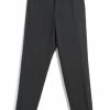 HANSEN GARMENTS KIAN | Cinch Back Wide Trousers | Grey Pin -HANSEN SHOP kian cinch back wide trousers grey pin hansen garments 925196