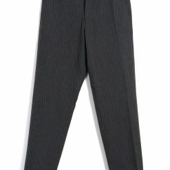HANSEN GARMENTS KIAN | Cinch Back Wide Trousers | Grey Pin