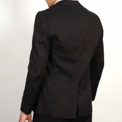 HANSEN GARMENTS KRISTIAN | Two Button Blazer | Coffee Melange -HANSEN SHOP kristian two button blazer coffee melange 564572