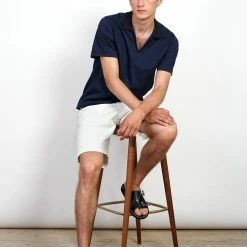 HANSEN GARMENTS LENNY | Casual Work Shorts | Ecru -HANSEN SHOP lenny casual work shorts ecru 931933