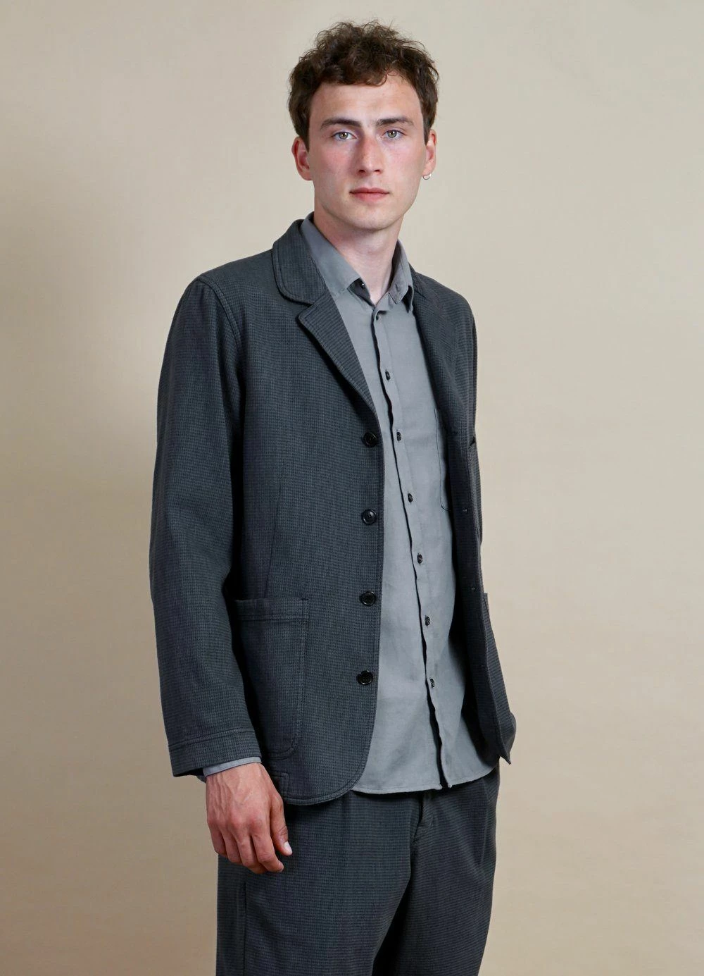 HANSEN GARMENTS LUKAS | Casual Blazer | Elephant 5 HANSEN GARMENTS LUKAS | Casual Blazer | Elephant - Image 3