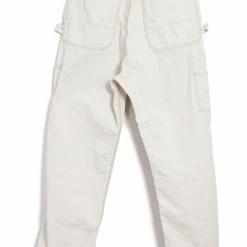 KAPITAL LUMBER PANTS | Thin Canvas Trousers | Ecru -HANSEN SHOP lumber pants thin canvas trousers ecru kapital 926995