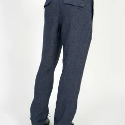 HANSEN GARMENTS MADS | Loose Fit Trousers | Blue Delave -HANSEN SHOP mads loose fit trousers blue delave 255 686686