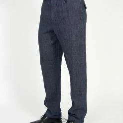 HANSEN GARMENTS MADS | Loose Fit Trousers | Blue Delave -HANSEN SHOP mads loose fit trousers blue delave 255 734488