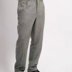 HANSEN GARMENTS MADS | Loose Fit Trousers | Grey Melange -HANSEN SHOP mads loose fit trousers grey melange 320 303714