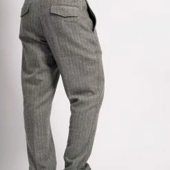 HANSEN GARMENTS MADS | Loose Fit Trousers | Grey Melange -HANSEN SHOP mads loose fit trousers grey melange 320 842806