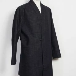 HANSEN GARMENTS MIKAEL | Denim Like Scarecrow’s Coat | True Blue -HANSEN SHOP mikael denim like scarecrows coat true blue hansen garments 716516