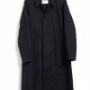 HANSEN GARMENTS MORTEN | Long Windbreaker Coat | Deep Sea -HANSEN SHOP morten long windbreaker coat deep sea hansen garments 411429