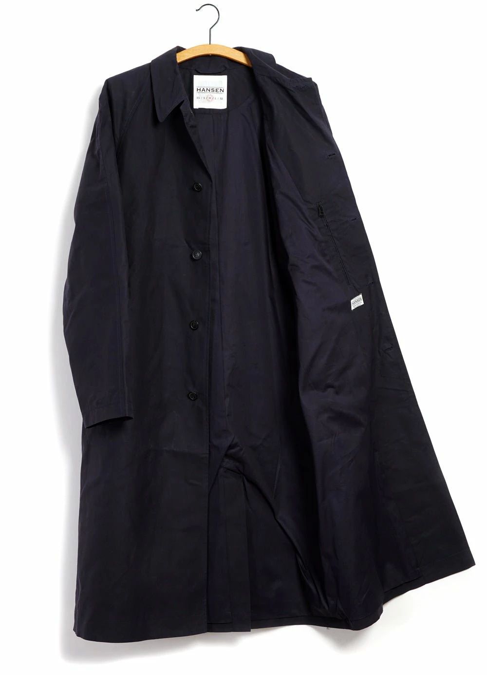 HANSEN GARMENTS MORTEN | Long Windbreaker Coat | Deep Sea 7 HANSEN GARMENTS MORTEN | Long Windbreaker Coat | Deep Sea - Image 5