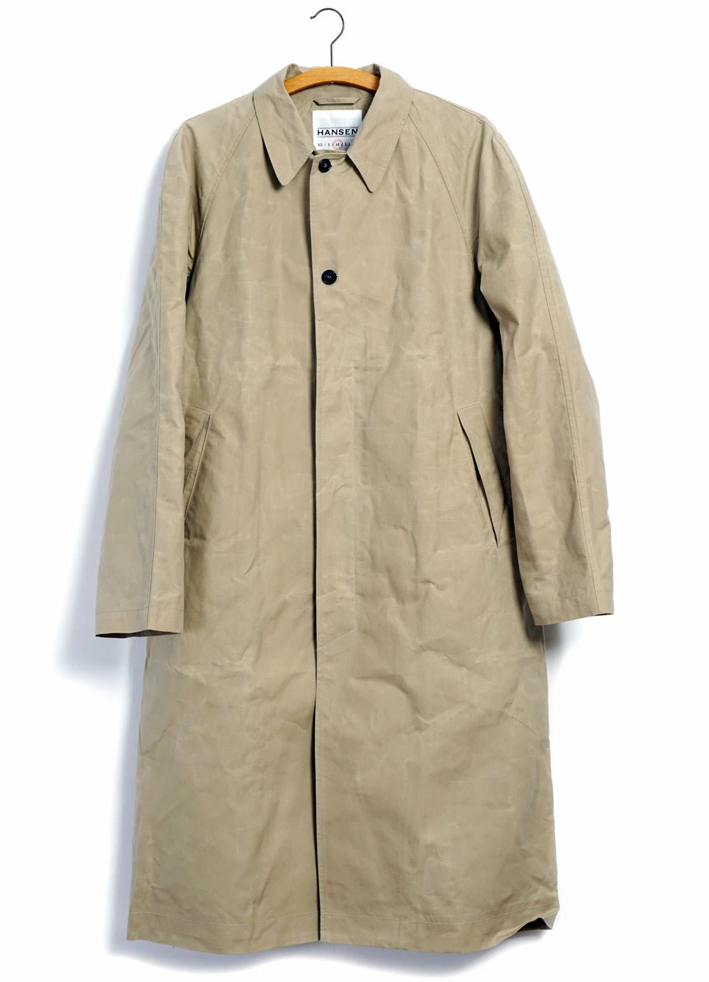 HANSEN GARMENTS MORTEN | Long Windbreaker Coat | Sand 3 HANSEN GARMENTS MORTEN | Long Windbreaker Coat | Sand