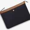MISMO M/S POUCH LARGE | Midnight Blue/Cuoio -HANSEN SHOP ms pouch large midnight bluecuoio mismo 402570