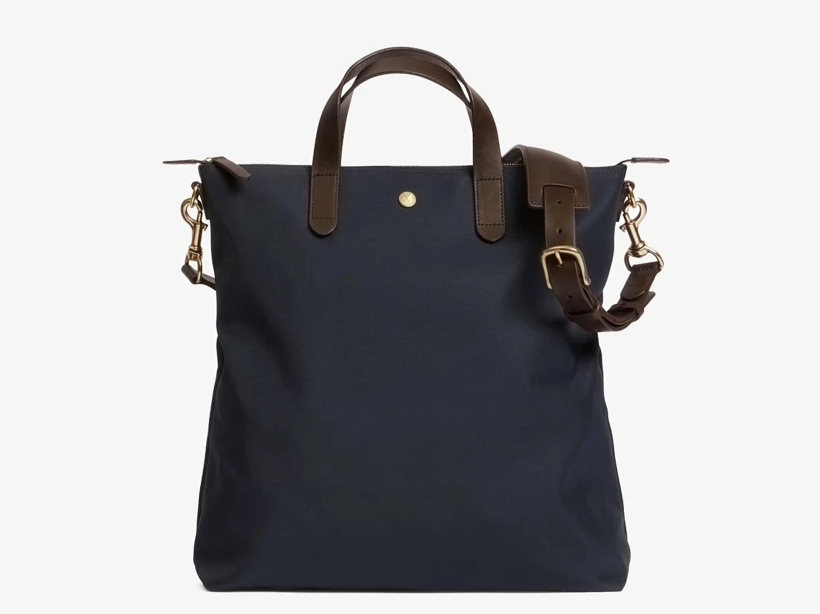 MISMO M/S SHOPPER | Navy/Dark Brown 3 MISMO M/S SHOPPER | Navy/Dark Brown