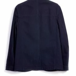 HANSEN GARMENTS NICOLAI | Informal 3-button Blazer | Black Indigo -HANSEN SHOP nicolai informal 3 button blazer black indigo hansen garments 542991