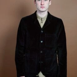 HANSEN SHOP -HANSEN SHOP nicolai informal four button blazer black hansen garments 161158