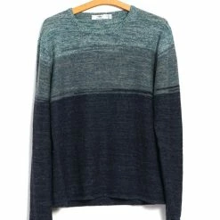 HANSEN SHOP 5 INIS MEÁIN OMBRÉ TUNIC | Linen Landscape Tunic | Sea/Sky